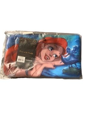 Loungefly Ariel Cosmetic Pouch in Red and Blue